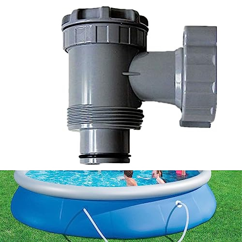 ReachMall Válvula de émbolo de piscina, válvula de émbolo de repuesto de bomba de filtro de piscina con conexión de manguera de 38 mm para piscina sobre el suelo, 1HS7Y7RI6500Z4LY1DQJE