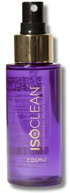 ISOCLEAN Makeup Brush Cleaner – Gentle Daily Use Solution, Reduces Product Buildup, Improves Application, Easy Clean Brush Cleaning Solution & Sponge Cleaner - Spray Top, Cosmic Fragrance 80ml