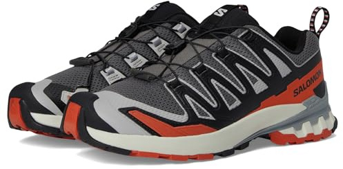 Salomon Men's Xa Pro 3D V9 Sneaker, Castlerock/Black/Burnt Ochre, 9.5 UK