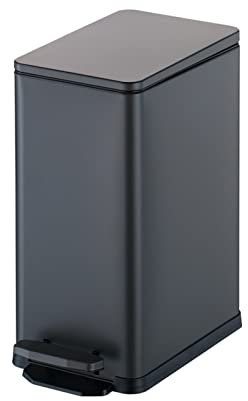 ABNNHK Poubelle de Cuisine Poubelle d'intérieur Grande Poubelle de Cuisine en Acier Inoxydable avec Couvercle à Fermeture Douce Pédale et Porte-Rouleau de Sac Poubelle Poubelle de Salle d