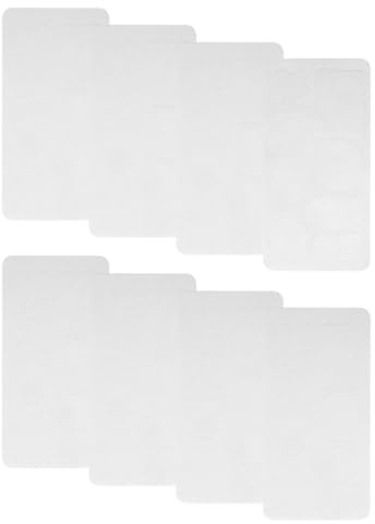 QUARKZMAN 8 Stück Reparaturflicken 10 x 20cm Reparatur Patches Flicken Selbstklebend Stoff, Wasserfester Reparatur für Daunenjacke, Zelt, Schlafsack, Autositz (Weiß)