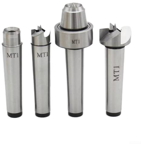 Hasaller Juego de centro de torneado de torneado de torno, 4 piezas, torno de madera, juego de centro de taza de espolón de torneado de madera, herramientas de torneado para fresadora de carpintería