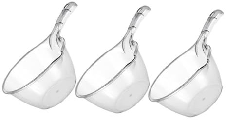 Holibanna 3pièces Petite Louche Plastique Cuillère à Soupe Tasse à Eau Pour Salle De Bain Louche Pour Bain Récipient à Eau Portable