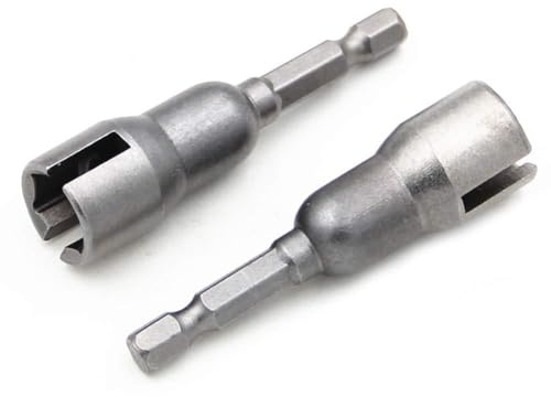 Flügelmutter-Schraubendreher-Set, Schlitz-Flügelmuttern, Bohrer, Steckschlüssel-Werkzeug-Set, 6,35 mm Sechskantschaft, Bohrer-Bits für Plattenmuttern, Schrauben, Öse, C-Haken, Bolzen, Q-Aufhänger, 2