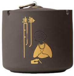 Portacenere Bar Posacenere Di Sabbia Viola Piccolo Monaco Con Coperchio Per Prevenire La Cenere Volante, Posacenere Per Ristorante, Hotel, Casa E Soggiorno Jing