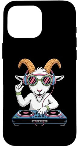 Dj Chèvre Avec Lunettes Et Casque Coque pour iPhone 16 Pro Max
