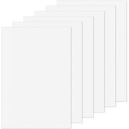 6 Blätter Kunststoffplatte Weiß, 21 X 29,7cm A4 Kunststoffplatten PP-Platte | 1 mm Dick Polystyrol Platte, Polypropylen Platte Weiß Ideal für Modellbau, Bastelarbeiten und Wohnraumdekoration
