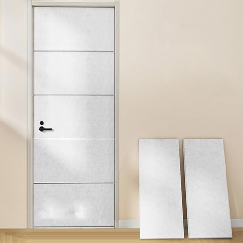 Felt Wall Tiles Acoustic Panels, Peel and Stick Soundproof Wall Panels, High-Density Sound Foam for Recording Studio Game Room Offices and Walls Decoration(Light Gray,30 cm x 60 cm 30pcs)