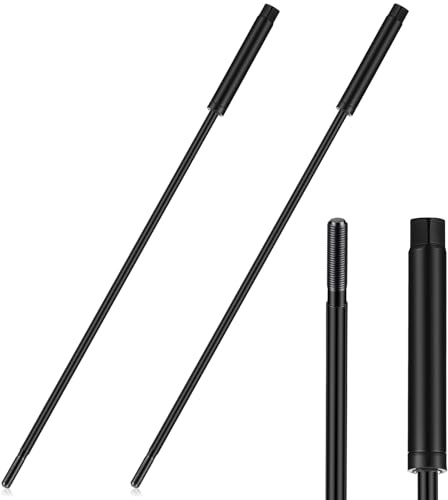 Zonon 2 Pack Milling Machine Pull Rod Compatible with R8, 7/16 Thread Draw Bar Overall Drawbar Compatible with Bridgeport Milling Machine Part