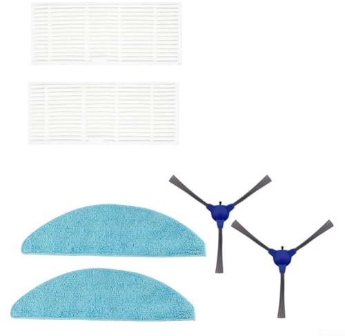 Linnkyfloa Kit de accesorios para aspiradora M70 y robot con cepillos laterales, filtros y paños de fregona para una limpieza eficaz del hogar