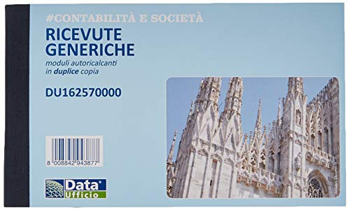 Data Ufficio du162570000 Blocchi ricevute generiche data ufficio, 1 Confezione da 5 pezzi