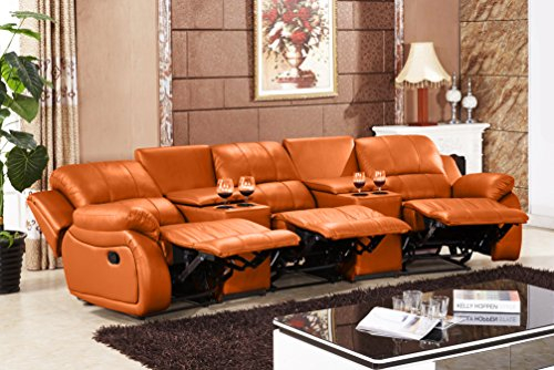 Mapo Möbel Ledersofa Kinosofa Fernsehsofa 5129-Cup-3-477