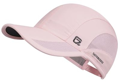 GADIEMKENSD Quick Dry Sports Hat Lightweight Breathable Soft Outdoor Running Cap Runners Caps for Women (Pink)