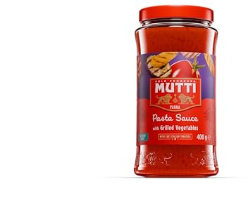 MUTTI - Sugo alle Verdure Grigliate con pomodoro Datterino, 400g, Confezione da 6 unità