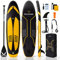 CalmMax Aufblasbares Stand Up Paddle Board 320x76x15cm 10.6' bis 200kg Tragbar mit Paddel, Pumpe und Komplettes Zubehör SUP Board Set für Jugen und Erwachsene