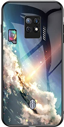 TIANYUE Gradient Hülle für ZTE Nubia Red Magic 7S Pro Schlanke und Dünne Stoßfest Handytasche Rückseite mit TPU-Kanten Handyhülle für ZTE Nubia Red Magic 7S Pro (Heller Sternenhimmel)