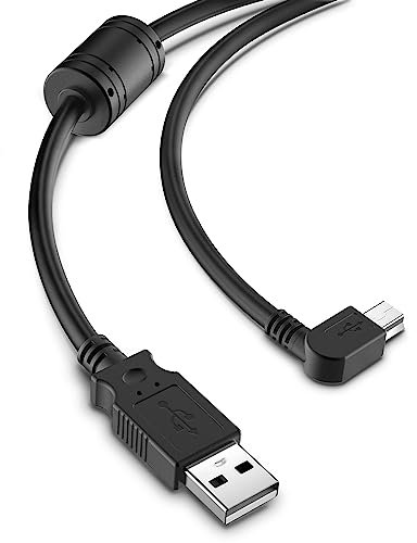 YQMAJIM GPS Dash Cam Power Cable,(10Ft Mini USB) Pure Copper Thicker Mini USB Charger Cable for Garmin GPS, Mirror Camera Charging Cord with Magnetic Ring, Dashcam Power Cord