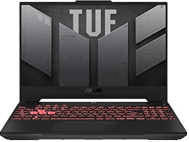 ASUS TUF Gaming A15 FA507NV#B0CLH3VF79, Notebook con Monitor 15,6 FHD Antiglare, 144Hz, Processore Ryzen 7 7735HS, RAM 16GB, 512GB SSD PCIE, NVIDIA GeForce RTX 4060 8GB, Windows 11 Home, Grigio