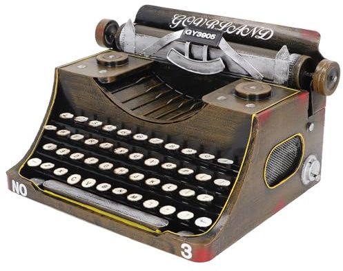 Retro-Vintage-Schreibmaschinen-Modell, Antik-Optik, gefälschte Schreibmaschinen-Dekoration, manuelle Schreibmaschinen-Modell, Ornament, Sammlerfigur,