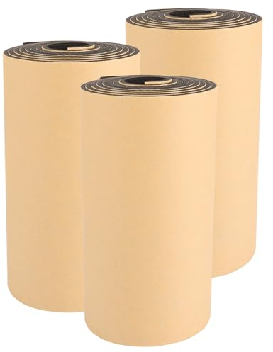 MUXHEL Juego de 3 protectores de pared para garaje, 2 m x 20 cm x 4 mm, 4 mm de grosor, protección de pared para coche, 2 m de largo, color negro