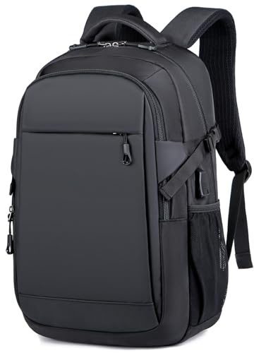 Long Keeper Sac à Dos Ordinateur 14/15.6 Pouces Sac a Dos PC, Sac a Dos Voyage Cabine Avion Antivol Impermeable Sac de Voyage Travail avec Chargeur USB