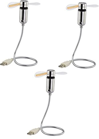 BESTonZON 3 Pièces Ventilateur USB Flexible Mini Ventilateur USB Alimenté Par Flexible Ordinateur