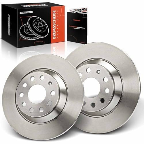 Frankberg Bremsscheibensatz inkl. 2x Bremsscheiben Hinten Voll Ø300mm Kompatibel mit Passa.t Variant 3G5 CB5 Tigua.n AD1 AX1 Golf VII 5G1 BE1 BE2 BQ1 Replace# 3Q0615601
