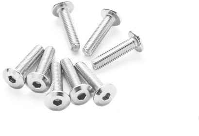 JXPXJMY 304 Viti a Testa Tonda in Acciaio Inox per Riparazioni Meccaniche Mobili Collegamenti e Dispositivi di Fissaggio (30, M5*30)