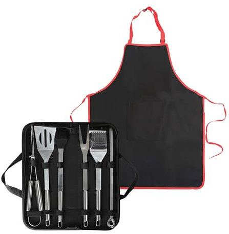 1Above 12pcs Stainless Steel Grill Tools Set | Heavy Duty BBQ Accessories Kit with Carry Bag and BBQ Apron | Portable Grilling Utensils for Outdoor Camping | Ideal for Men and Women Gift