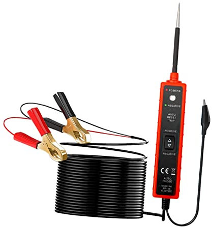 HOMSFOU Stromkreistester Für Autos Mit Positiven Und Negativen Klemmen Spannungsprüfstift Und Sondentester Systeme Werkzeug Für Elektrische Prüfungen