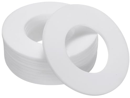 PATIKIL Flat Washers, 15 Pcs 78mm OD 38mm ID 3mm Thickness DN32 PTFE Seal Washers Flange Gasket Sealing Gasket for Faucet Pipe Water Hose