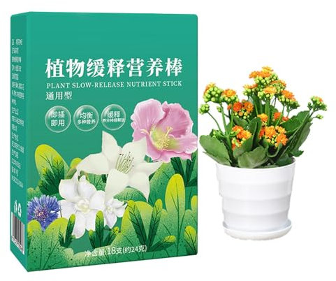 Fuuxtci Pinchos de fertilizante, barras de fertilizante para plantas - 18 picos orgánicos para alimentos vegetales - Fertilizante para plantas de interior, picos de fertilizantes para plantas, picos