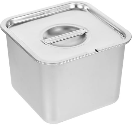 Ciieeo Eiscremebehälter Aus Edelstahl Mit Deckel Für Gefriertruhe Zum Einfrieren Von Selbstgemachtem Eis Und Joghurt Wiederverwendbare Für Desserts