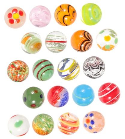 JOINPAYA 20stücke Glasmurmeln Für Junge Mädchen Bunte Glasperlen Für Fischbehälter-Dekoration Spielzeug Und -projekte Sicher Und Langlebig Für Kreative Bastelideen