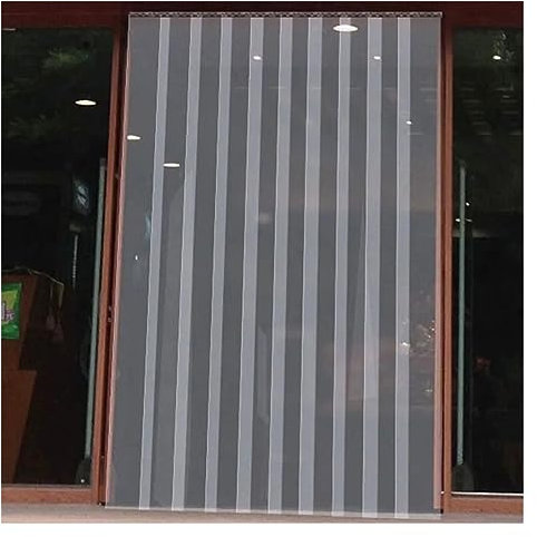 PVC Lamellen Streifenvorhang Hochleistungs-transparenter Türvorhang PVC-Kunststoff-Vinyl-Streifenvorhang Wind- und Staubschutztrennwand Milchtürvorhang