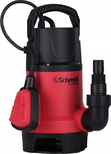 Schmith - Pompa acqua - Pompa sommersa acque sporche 220v - Immersione - 1100 W - 15000 L/h - Aspira - max. Altezza di scarico 9 m, max. Granulometria 25 mm - per pozzo - per acque chiare acque reflue