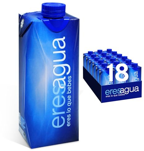 Eresagua – Agua Alcalina Premium 18x0,5l. (9L.) - Agua Osmotizada de Alta Pureza con pH 7.3+ | Hidratación Funcional para Deportistas - Pura y Suave