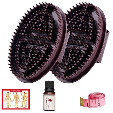 2pcs Meridian Brush, Body Relaxation Comb, Meridian Pressure Comb, Long Lasting Safe Massage Brush For Relaxation And Improved Circulation
