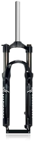 KANGXYSQ 26 Zoll MTB Federgabel Federweg 100mm Mechanische Gabel 1 1/8 Zoll Scheiben-/V-Bremse QR 9 Mm 28,6 Mm Gewindeloser Gabelschaft Gabel Aus Aluminiumlegierung Schulterkontrolle