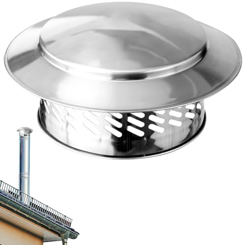 Comignolo Antivento E Antipioggia, 110/160/200mm Cappello Comignolo Tetto, Comignolos SAntipioggia Tappo, Cappello Scarico Fumi Per Caminetti, Tubi Stufe, Caminetti, Durevoli Universali