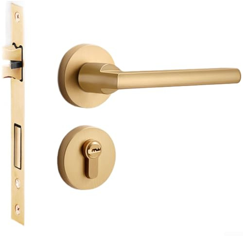 Serratura magnetica silenziosa 58 mm Backset costruzione in lega di zinco funzionamento regolare Hardware interno moderno per porte in legno camera da letto (K)