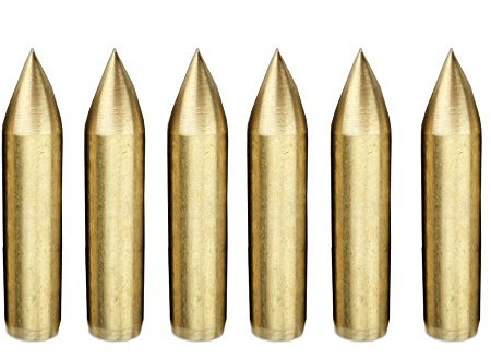 SHARROW 24 Stück 5mm Bogenschießen Jagd Praxis Pfeilspitzen Jagdspitzen Zielpunkt für Bambus Holzpfeil
