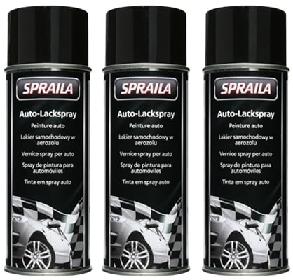 KWASNY Weiss Glänzend Lackspray 500Ml Glanz Spraydose Autolack Sprühlack Spraila 3X