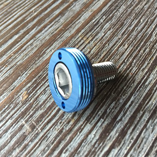 Kurbelschrauben farbig mit Alukappe Vierkant Innenlager MTB/Road Tuning Caps Axle Bolts