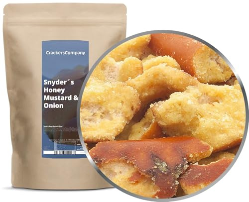 1 x 300g Pretzel Brezel-Snack mit Honig und Senf und Zwiebel vegetarisch