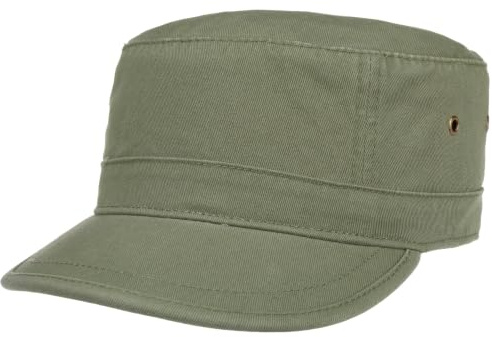 Lipodo Urban Army Cap Damen/Herren - Schirmmütze aus 100% Baumwolle - Armycap S/M (54-Medium) - Mütze in Oliv - Größenverstellbar