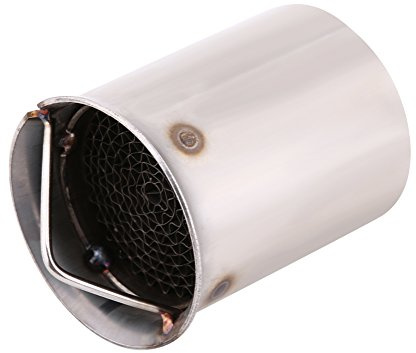Motorrad Auspuff Schalldämpfer, Fydun 51mm Universal Auspuffrohr DB Killer Motorrad Auspuff Endschalldämpfer Einsatz Noise Eliminator(# 5) | Edelstahl Geräuschreduzierung CNC Gefertigt Korrosionsbeständig Einfache Montage
