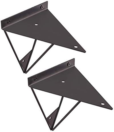 SLRMKK Fashion Triangle Regalhalterung, Wandhalterung für Tischtische, Hochleistungs-Vollhalterung, 2 Stück 90 & deg; - Mit Schrauben