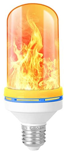 Ecoodisk Bulbo Effetto Fiamma, modalità di Simulazione Flash 5W 4, luci per Esterni a LED Illuminazione Natalizia per casa da giardina,1pcs,B22