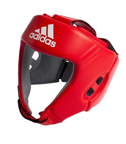 adidas Unisex – Erwachsene IBA Boxing Head Guard Kopfschutz, Rot, L